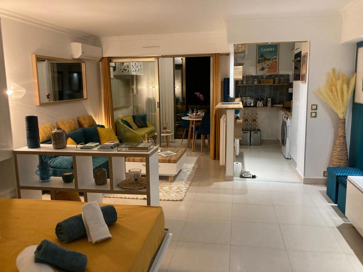 Appartement De Standing Le Velvet Bay Climatise En Bord De Mer Антиб Экстерьер фото